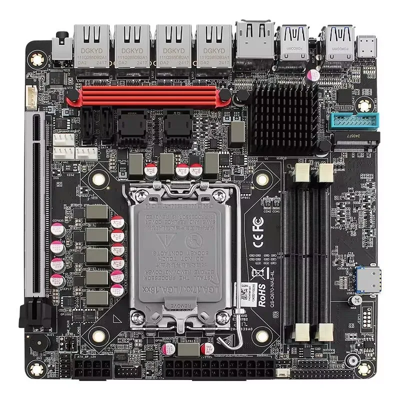 Motherboard vPro Q670 NAS Maks - Lga 1700 Ddr5 Itx Motherboard ulasan dan harga