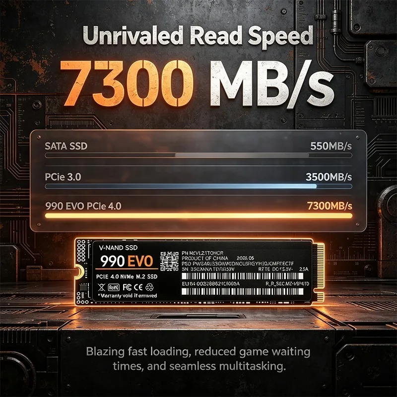 SSD M.2 NVMe 990 EVO PCIe 4.0  - M.2 Nvme 4Tb Pcie 4.0 Ssd ulasan dan harga